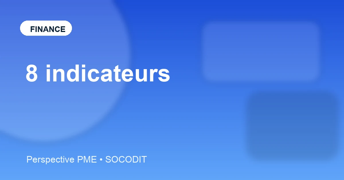 Tableau de bord financier avec indicateurs clés sur écran