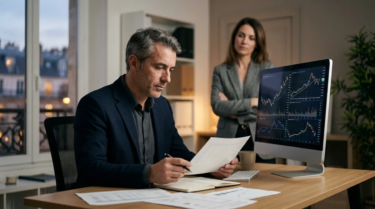Graphique économique affichant un plafond